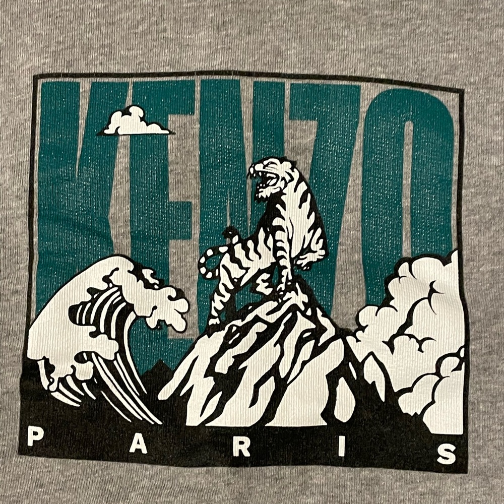 Kenzo Paris Mens Medium Grey Crewneck Sweatshirt